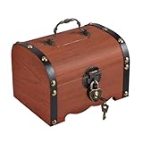 TYSM-CC Holzschatzkiste mit Sicherheitsschloss - Antik Design...