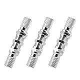 VANZACK 3 Stück F Stecker Kabeladapter Koaxialkabelanschluss Verlängerung...