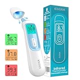 ELERA Fieberthermometer Ohr, Fieberthermometer Baby Kontaktlos mit 4...