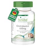 Fairvital | Cholinbitartrat 600mg - 90 Tabletten - Leber &...