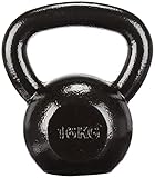 Amazon Basics Kugelhantel aus Gusseisen, 16 kg, Schwarz
