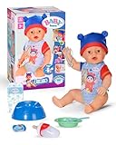 BABY born Jonas 43cm, Babypuppe mit 10 Funktionen und Accessoires, für...