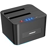 FIDECO Festplatten Dockingstation, USB3.0 SATA HDD Dockingstation für 2,5...