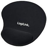 LogiLink ID0027 - Mauspad mit Silikon Gel Handauflage, schwarz