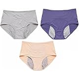 Damen 3PC Solid Mesh Atmungsaktive Bequeme periphere, auslaufsichere...
