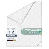 KNERST® Bettdecke 135x200 cm - 4 Jahreszeiten Bettdecken 135 x 200 -...