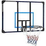 SPORTNOW Basketballkorb, Basketballbrett mit Korb, Basketballnetz mit...