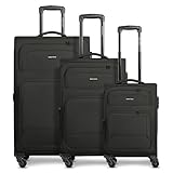 SMARTBOX Weichgepäck Koffer-Set 3-teilig für Damen & Herren | leichte &...