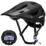 Favoto Mountainbike Fahrradhelm mit Schirm Leicht - Doppelte Inmould...