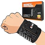 LATME Magnetarmband Handwerker mit 15 starken Magneten zum Halten von...
