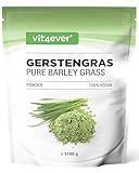 Gerstengras - 1100 g Pulver (1,1 kg) - Premium: Junges Gerstengraspulver...