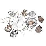 Youyijia Große Moderne Wanduhr ohne Ticken, 51x32cm Elegante Wanduhr aus...