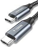 Nimaso USB C auf USB C Kabel 2M, USB Typ C 100W 20V/5A PD Schnellladekabel...