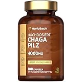 Chaga Pilz Kapseln 4000mg | 180 Capsules | Pilz Extrakt Hochdosiert |...
