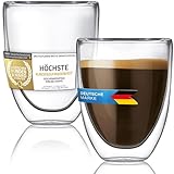 Dimono®️ Doppelwandiges Espressoglas 80ml Espresso-Tasse aus...