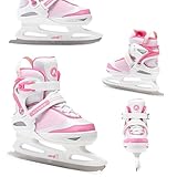 ATTABO Kinder- Freizeit Schlittschuhe mit Größenverstellung in 5 Stufen...