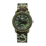 Tom Tailor Armbanduhr mit Textilband für Jungen, grün, wasserdichte 3...
