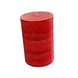 Wicks N More Rote Duftkerze (4 x 6 Stumpen)