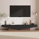 Caldion Modernes TV-Lowboard,TV-Schrank mit 2 Schubladen,Fernsehtisch mit...