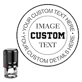 Firmenstempel Mit Logo und Text Stempel Personalisiert Rund Stempel...