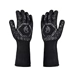 Floatdream 2 Stück Handschuhe BBQ, Grillhandschuhe Hitzebeständig Bis...