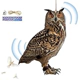 Genérico Vogelscheuche-Dekoration: realistische Eule zum Aufhängen,...