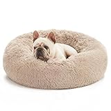 Spocado County Hundebett, Flauschiges Donutbett für Hunde & Katzen,...