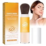 Mineral Sonnenschutz Puder,SPF 50 Sunscreen Setting Powder,mit Brush...