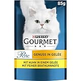 Gourmet Perle Genuss in Gelee Katzenfutter nass mit Huhn & feiner...