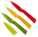 KUHN RIKON COLORI+ Set Messer Prep gross, 3-teilig, 1x Rüstmesser gerade...