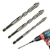 Harte exzentrische Bohrer Bits Vierkante | Premium-Twist Excentric Bohrkit...
