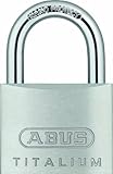 ABUS Vorhängeschloss Titalium 64TI/60 - Kellerschloss mit Schlosskörper...