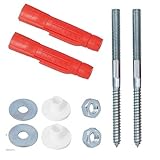 Waschtischbefestigung Profi Handwerker Montageset M10x140mm inkl...