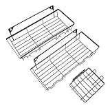 DECORNIJIA 3 Stück Teiliges Wandmontiertes Badezimmer regal aus Robustem...