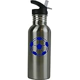 CustomGiftsNow Personalisierbare Trinkflasche mit Trinkhalmdeckel,...