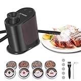 BORUiT BQ500 Rauchpistole, Tragbares Rauchpistole, Rauchinfusor mit 4 Pack...