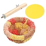 Gadpiparty Warmes Vogelnest für Käfig mit Weichem Plüschbett Langlebig...