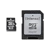 Intenso Professional microSDHC 16GB Class 10 UHS-I, U3, V30 Speicherkarte...