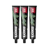 SPLAT Special BLACKWOOD Zahnpasta, 3er Pack (3 x 75 ml) – aufhellende...