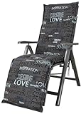 Kettler Polen KETTtex 0575 Auflage Relaxliege Florence anthrazit Schrift...