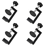 4er 8-54mm C Klemme Edelstahl Schraubklemme Klein mit Rutschfest Gummi Pad...