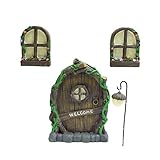 Harz leuchtende Tür und Fenster Set Anhänger kreative Outdoor Garten...