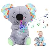 DASIAUTOEM Schlummer Koala mit Herzschlag, Kuscheltier mit Atembewegung und...