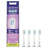 Oral-B Pulsonic Sensitive Aufsteckbürsten für Schallzahnbürsten, 4...