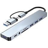 USB Type-C Hub, Multiport-Dockingstation mit 4 USB 3.0-Ports, HDMI,...