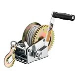 Wiltec Handseilwinde bis 720kg Übersetzung 4:1 128x160x215mm, Winde mit...