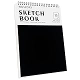 KINSPORY Skizzenbuch A4, 50 Blatt / 100 Seiten, 100 g/m², Spiralgebundenes...