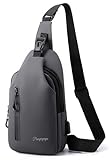 Pangogogo Umhängetasche Herren Klein, Leichte & Wasserdichte Sling Bag...