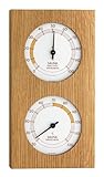 TFA Dostmann Analoges Sauna-Thermo-Hygrometer, mit Eichenrahmen,...