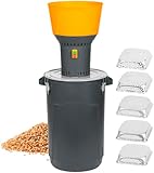 STREND PRO Getreidemühle Elektrisch 1300W 60L | mit 5 Siebe |...
